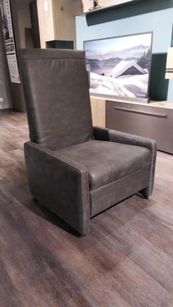 Hocker 7112 Type 31 L Verwandelbar Stoff K Nevada Anthrazit Mit Kontrastnaht Mit Rollen