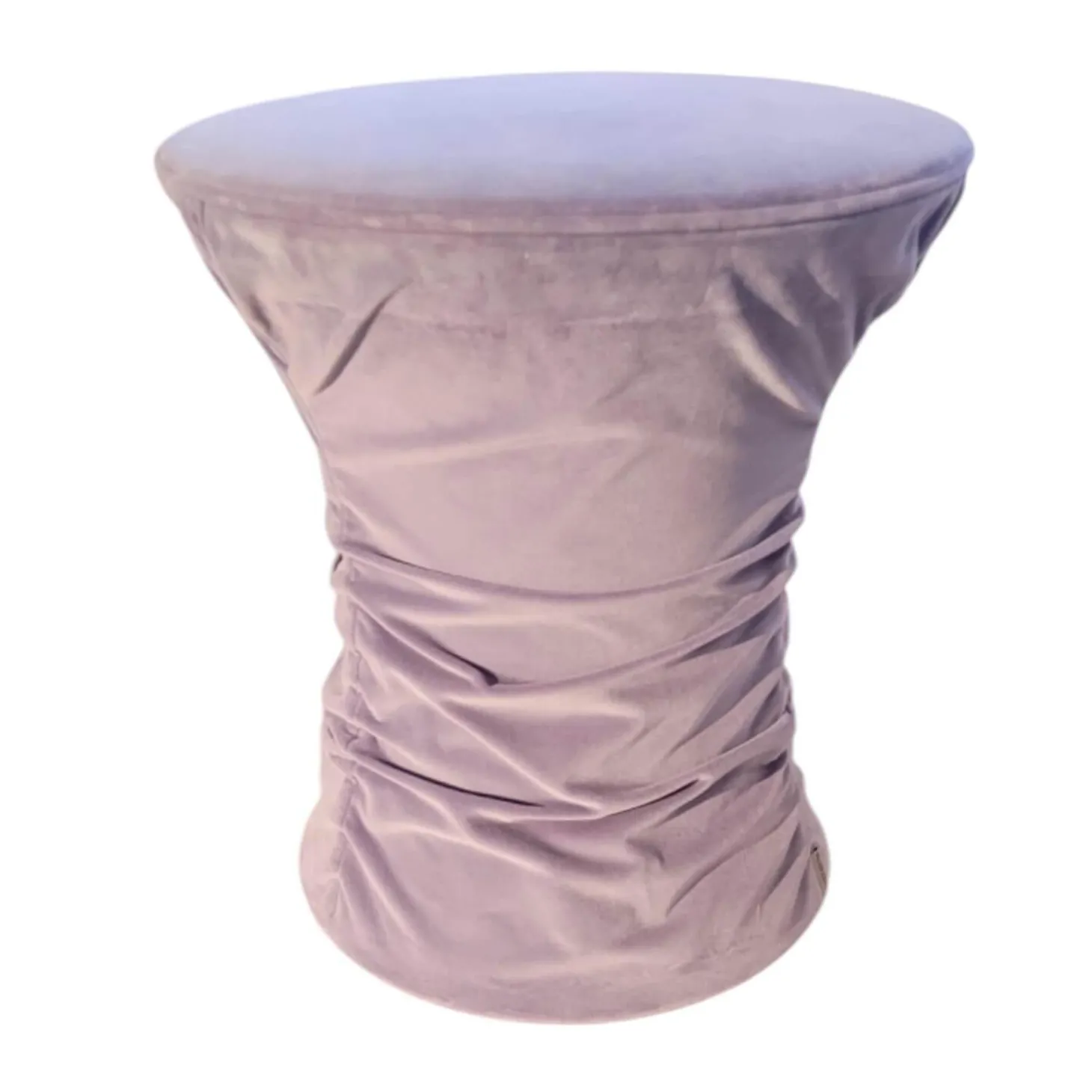 Hocker Bellows Velourstoff Harald 2 652 Blue Grey Violett