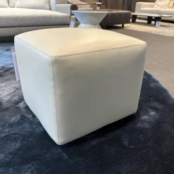 Hocker Damier Leder Nappa 401 Sabbia