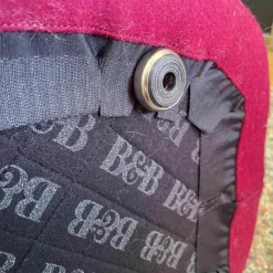 Hocker Frank Oval Stoff Ego Farbe Bordeaux