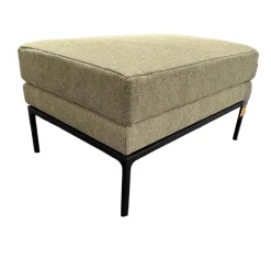 Hocker Glove Pure Jr 8950 Stoff Plutone Grün Gestell Massive Buche Schwarz Lackiert