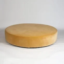 Hocker Harry Stoff Luni 2528450 Samt Rustikal Messing Goldgelb Füße Schwarz