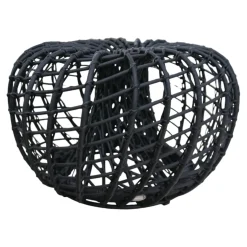 Hocker Nest Weave Lava Grey Schwarz Grau
