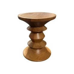 Hocker Stools A Nussbaum Massiv Gedrechselt Lackiert