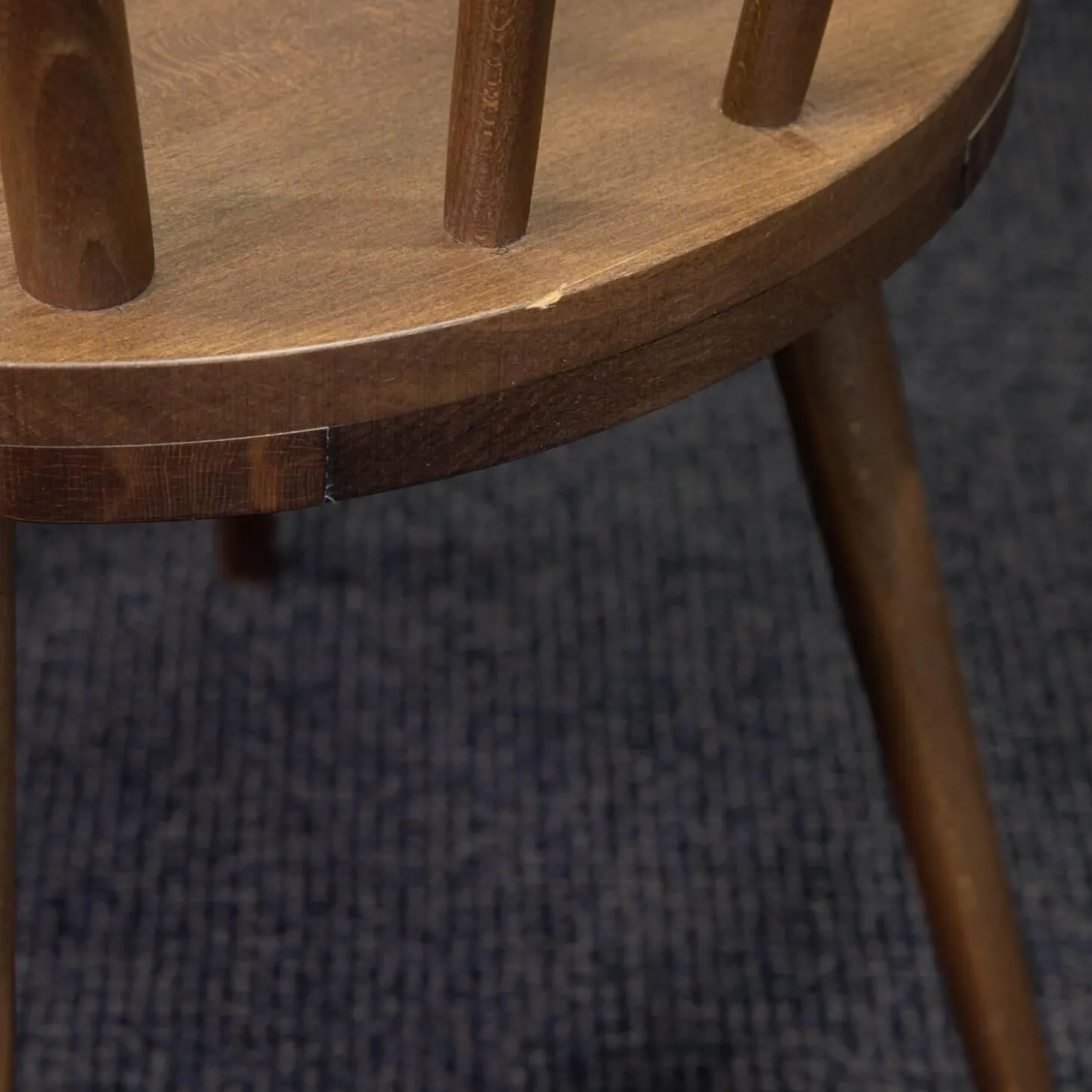 Holzstuhl W 1960 Nussbaum