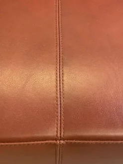 Jaan Bench 786-20 H1 Leder Elen Marron Unterplan 786 U1 Aluminium Matt Pulverbeschichtet Bronze