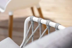 Joval Indoor Tisch Plektron Eiche Massiv Gestell Weiß Pulverbeschichtet Mit Stuhl Eden Und Stuhl Kopenhagen