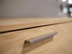 Jumbo-Kommode Montreal Balkeneiche Lack Basalt Grau