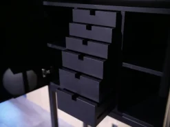 Kabinettschrank Mingkasa Front Eggshell Lack Grau Grün Eiche Massiv Schwarz Gebeizt Und Lackiert