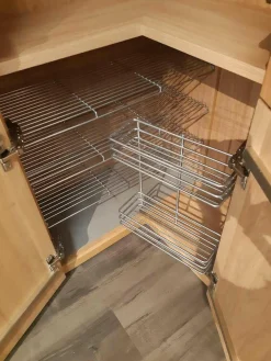 Kleiderschrank Lando Eiche Sand Türen Massiv Korpus Furniert