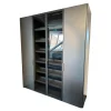 Kleiderschrank New Entry Metallisch Lackiert Bronzo 23 Grau Anthrazit Und Ardesia Glas Grau Anthrazit Mit Beleuchtung