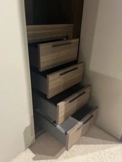 Kleiderschrank Night Collection 2022 Front Lack 331 Visone Matt Korpus 72 Noce Mit Beleuchtung