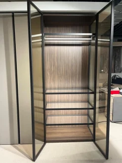 Kleiderschrank Night Collection 2022 Front Lack 331 Visone Matt Korpus 72 Noce Mit Beleuchtung