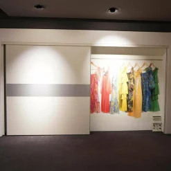 Kleiderschrank Schiebetürensystem Sipario Lack Kristallweiß