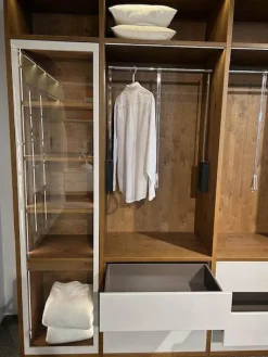 Kleiderschrank Silea Korpus Asteiche Bourbon Furniert Front Und Rahmen Brillantgrau Matt