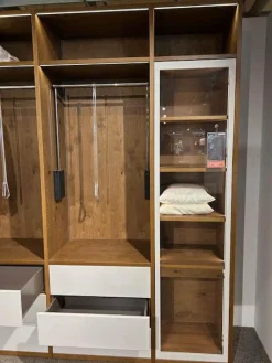 Kleiderschrank Silea Korpus Asteiche Bourbon Furniert Front Und Rahmen Brillantgrau Matt