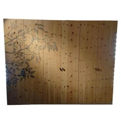 Kleiderschrank Zirbenholztüren Massiv Mit Blättermotiv Weißöl Innen Vollholz