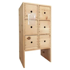 Kommode 12-101-9 Zirbelkiefer Voll Massiv Mit 6 Schubladen