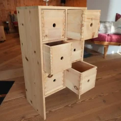 Kommode 12-101-9 Zirbelkiefer Voll Massiv Mit 6 Schubladen