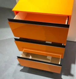 Kommode Cubo RAL 2007 Lack Hochglanz Orange