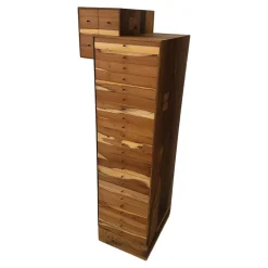 Kommode Kunstobjekt Korpus Altholz Massiv Front Eibe Massiv Geheim Verriegelbar