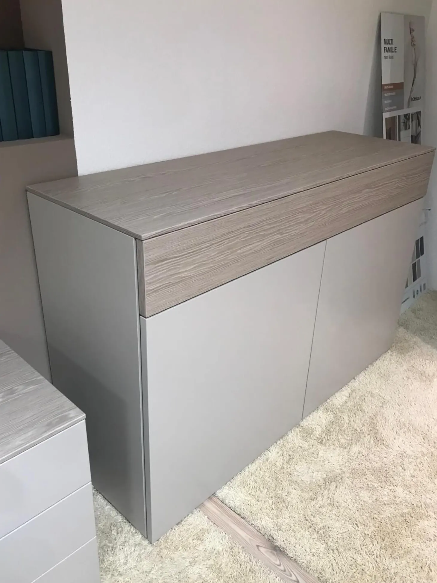 Kommode Multi Lack Kaschmir Absetzungen Eiche Kaschmir Push To Open Beschlag