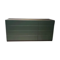 Kommode Night Collection 2022 Easy Front Lack 342 Fogia Matt Grün Korpus Nussbaum 72 Noce