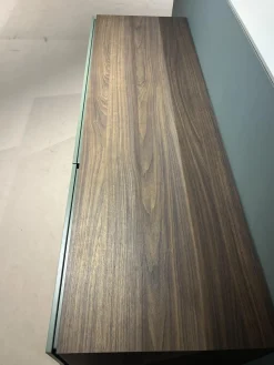 Kommode Night Collection 2022 Easy Front Lack 342 Fogia Matt Grün Korpus Nussbaum 72 Noce