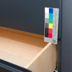 Kommode Optima Lack Anthrazit 25 Durchgehende Griffmulde