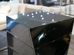 Kommode Piroette Lack Schwarz Hochglanz