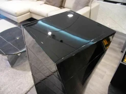 Kommode Piroette Lack Schwarz Hochglanz