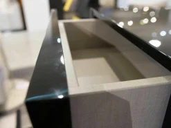 Kommode Piroette Lack Schwarz Hochglanz