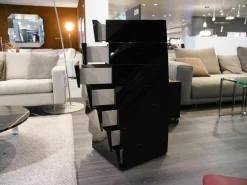 Kommode Piroette Lack Schwarz Hochglanz