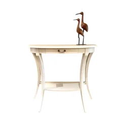 Konsole 4800 A Halbrund Altweiß Patiniert