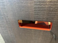 Konsole Frank 12 Furnier Räuchereiche Und Schnitteiche Innen Ziegelrot Rot Glänzend Lackiert