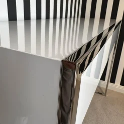 Konsole Smart Oberfläche Pantex 63 Weiß Edelstahl Poliert