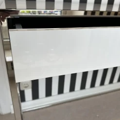 Konsole Smart Oberfläche Pantex 63 Weiß Edelstahl Poliert