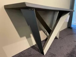 Konsole Westin Top RB Verbrannte Eiche Gestell GFM11 Titan Gaufriert