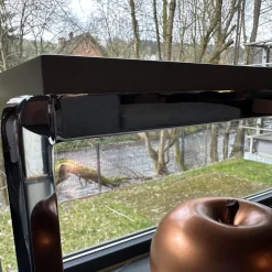 Konsolentisch Portfolio Lack Matt Ton Grau Korpus Chrom