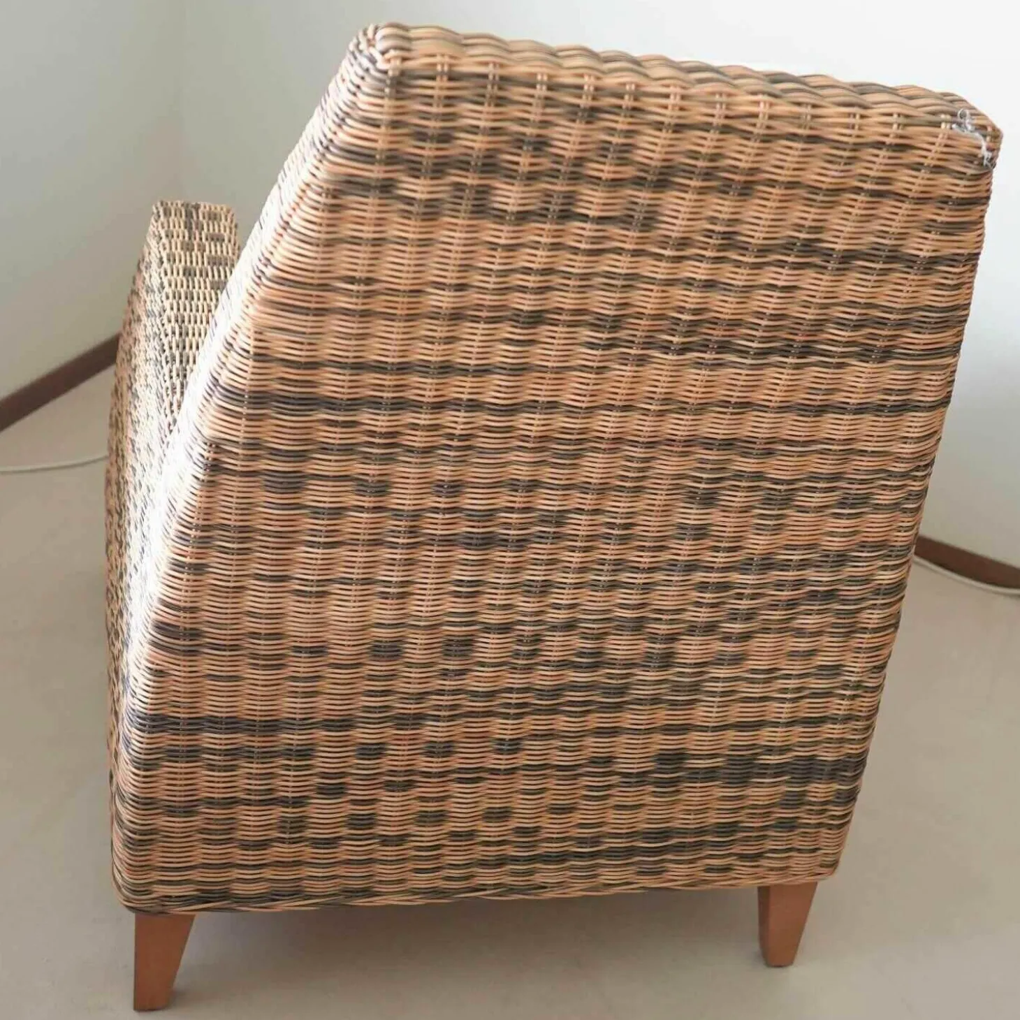 Korbsessel Dolce Stoff Weiß