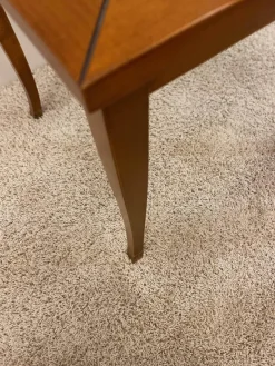 Lampentisch 3183 MM Platte Glas Gestell Französischer Kirschbaum Handgewachst Und Handpoliert