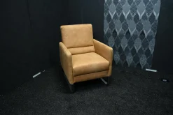 Leder Design Sessel Moritz in Büffelleder Natur