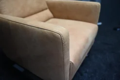 Leder Design Sessel Moritz in Büffelleder Natur