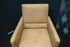 Leder Design Sessel Moritz in Büffelleder Natur