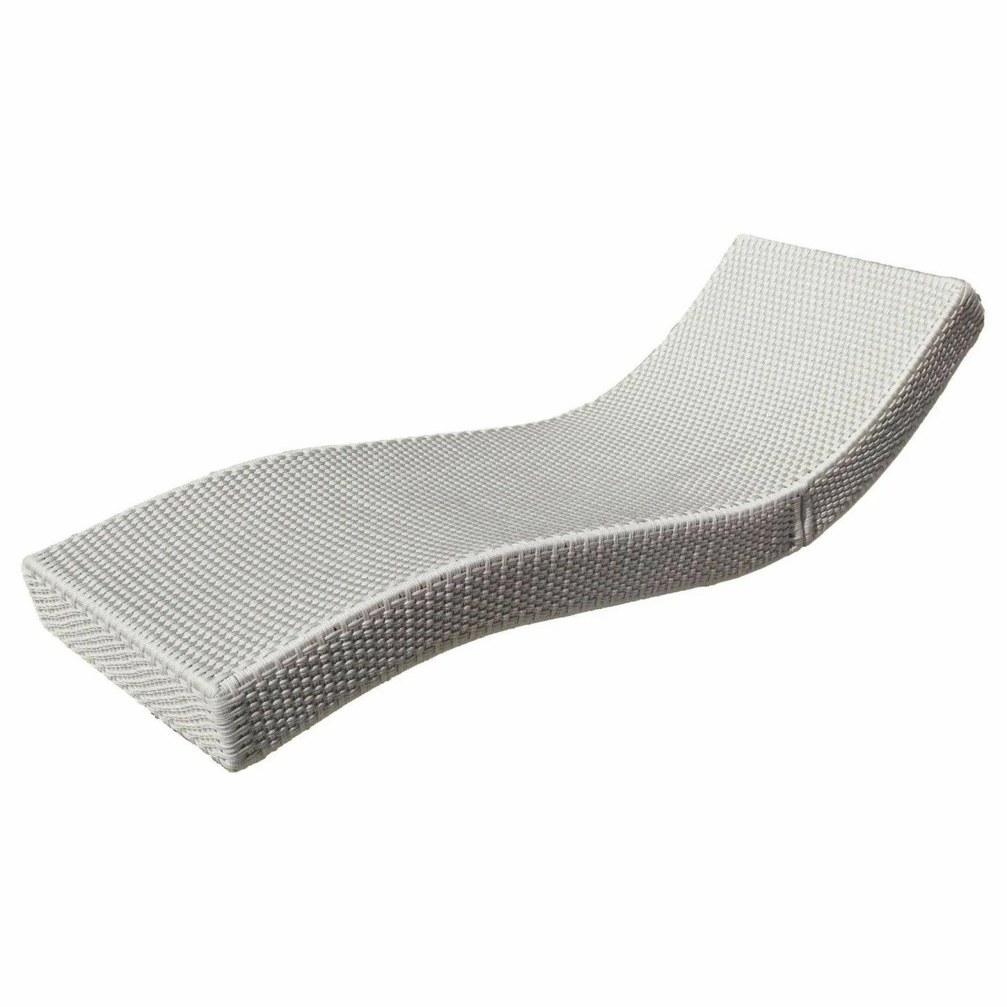 Liege Wave B09 Rope Corda 06 Grau Gestell Stahl Mit Plastikfußgleiter Ghiaccio Cemento Grau