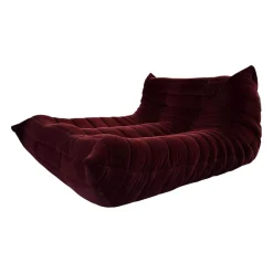 Liegesofa Togo Stoff Cordoue 2 Aubergine Rot Violett