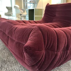 Liegesofa Togo Stoff Cordoue 2 Aubergine Rot Violett
