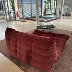 Liegesofa Togo Stoff Cordoue 2 Aubergine Rot Violett