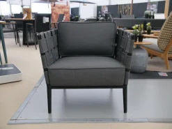 Loungesessel Conic Stoff Air Touch Grau