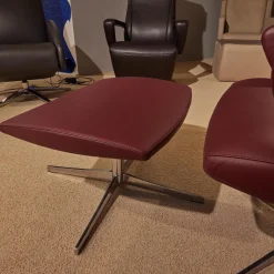 Loungesessel Mit Hocker 4+ Lounge Shiraz Rot 29 Lavalina Fußkreuz Alu Poliert